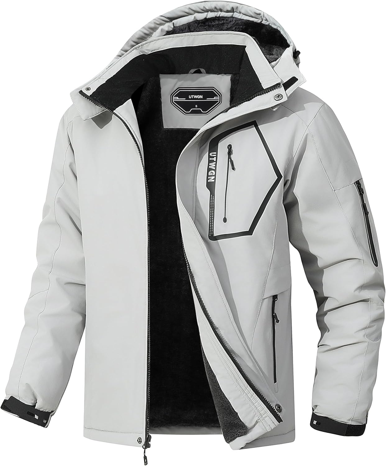 Men's Ski Jacket Winter Warm Waterproof Windbreaker for Snow