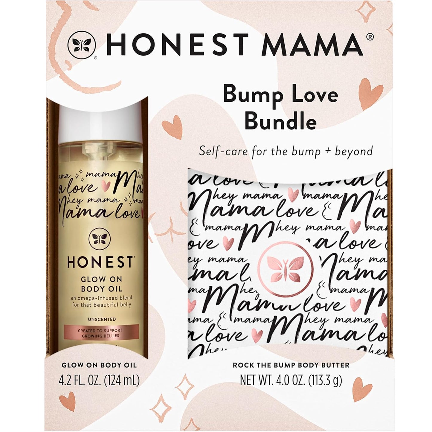 Mama Body and Belly Bump Love Bundle for Stretch Mark Care