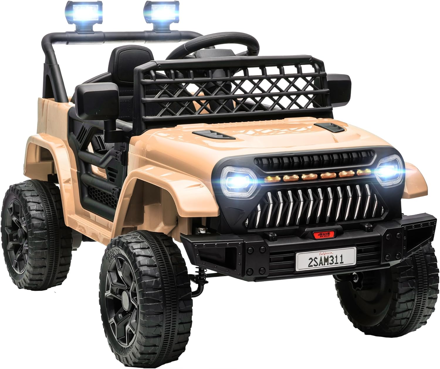 Qaba 12V Ride On Truck for Kids with Remote Control Features