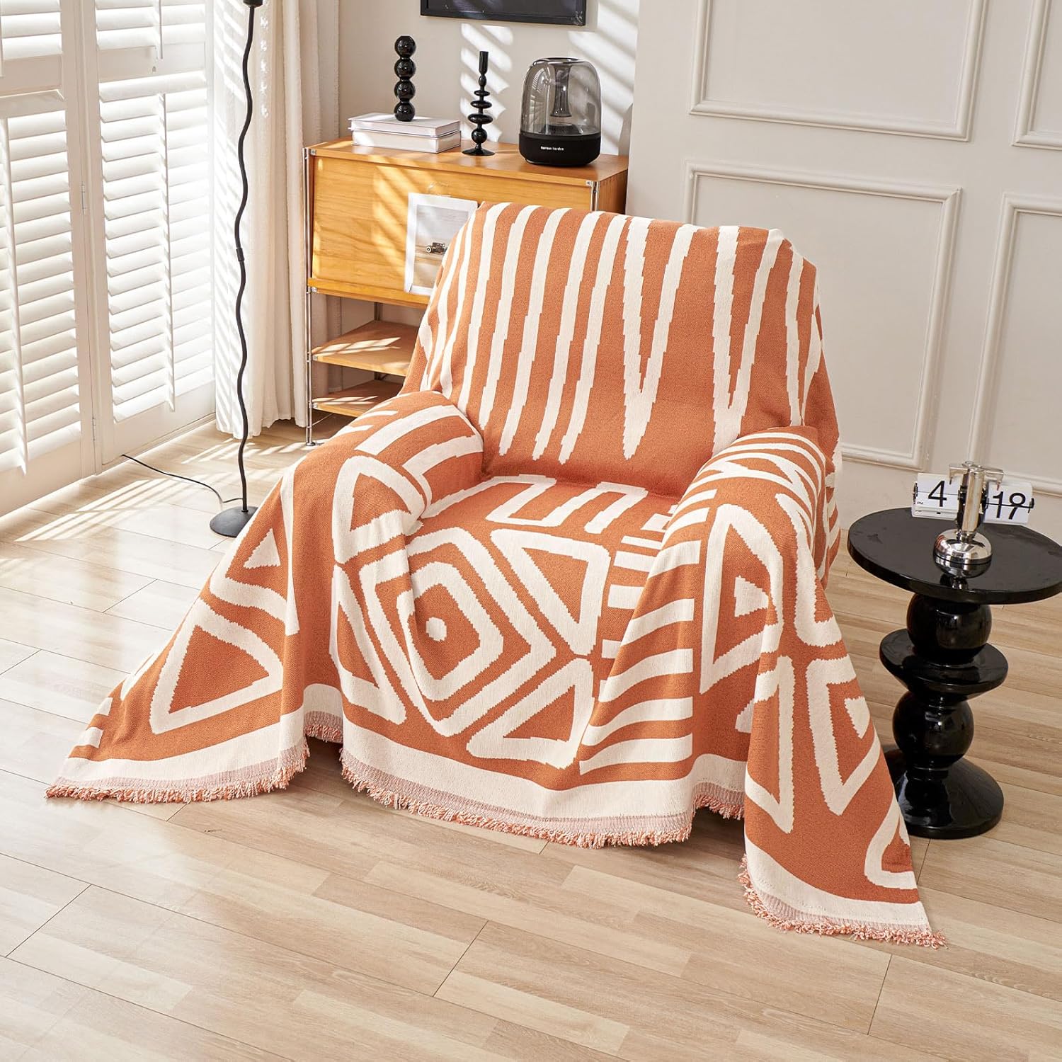 VClife Boho Couch Cover - Stylish Chenille Sofa Protector