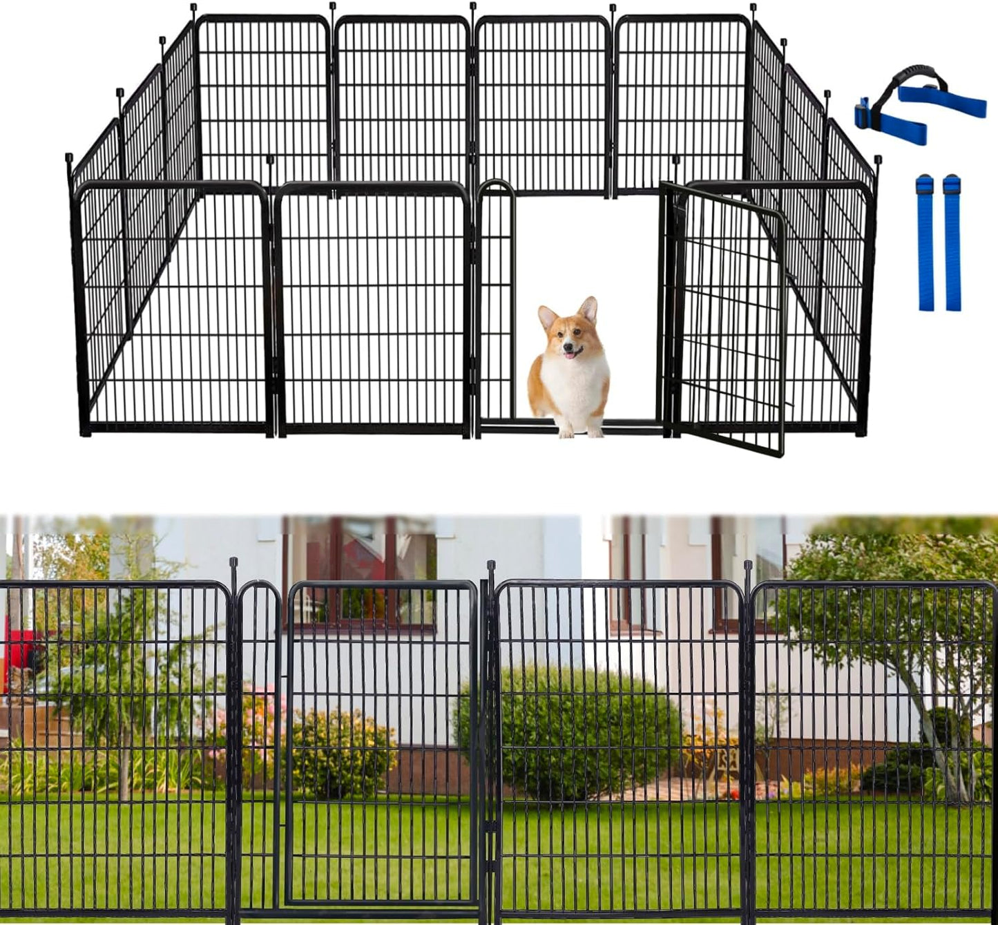 Tall Garden Fences and Borders for Dogs - 48 Inch High Panels