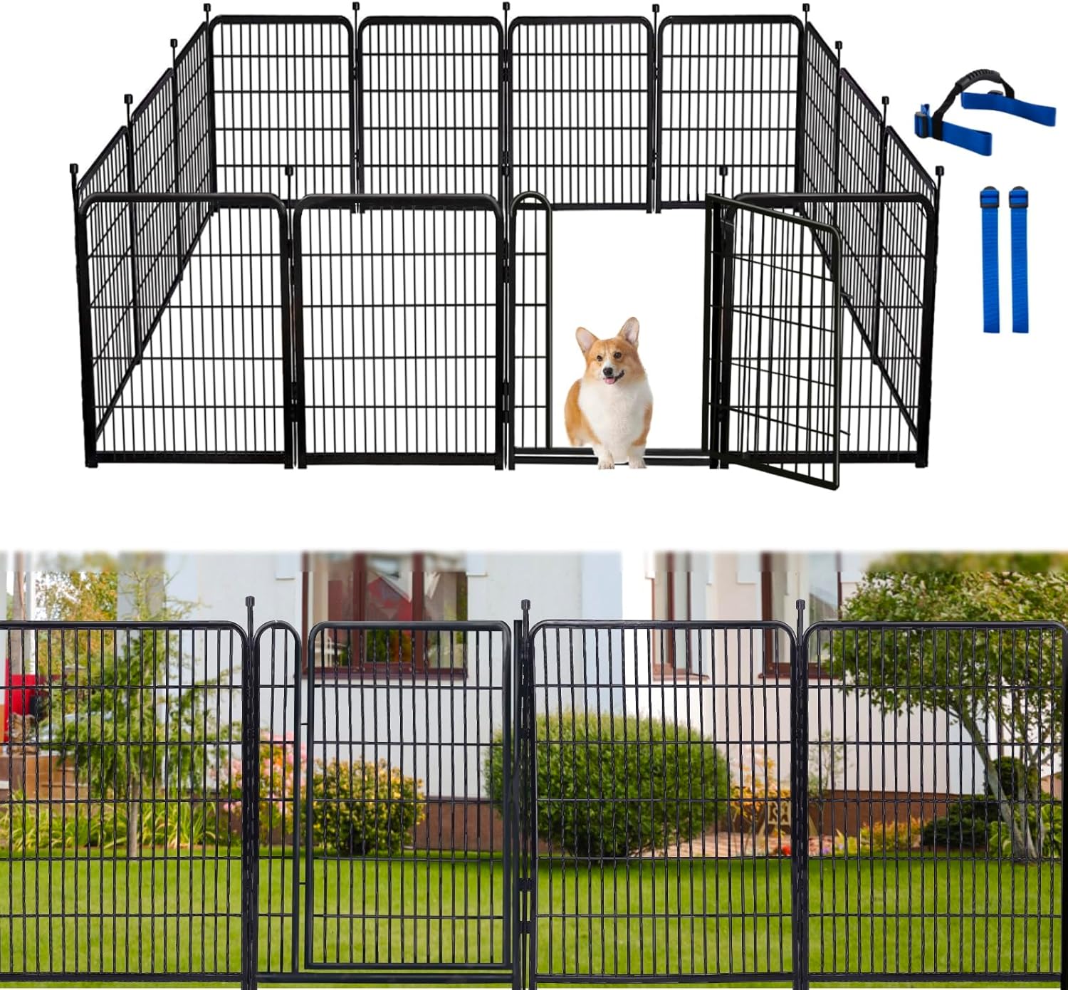 Tall Garden Fences and Borders for Dogs - 48 Inch High Panels