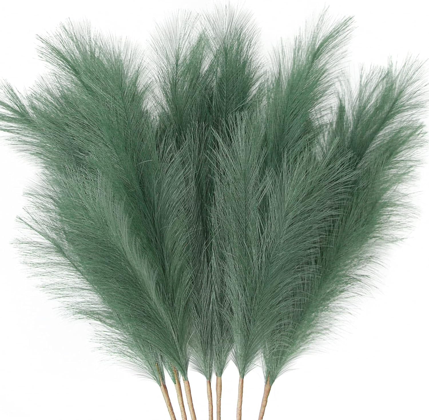 Faux Pampas Grass 7-Pcs 38in Tall Fluffy Boho Decor for Home