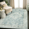 Vintage Boho Washable Area Rug 5x7 - Non-Slip Dream Rug