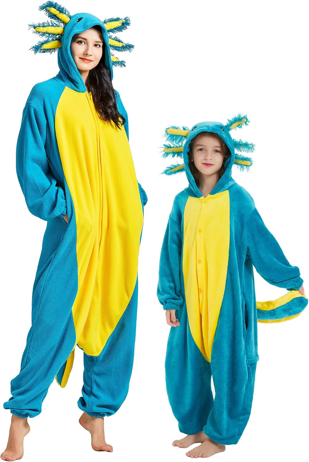 Unisex Axolotl Onesie Pajamas for Cozy Sleepwear Fun
