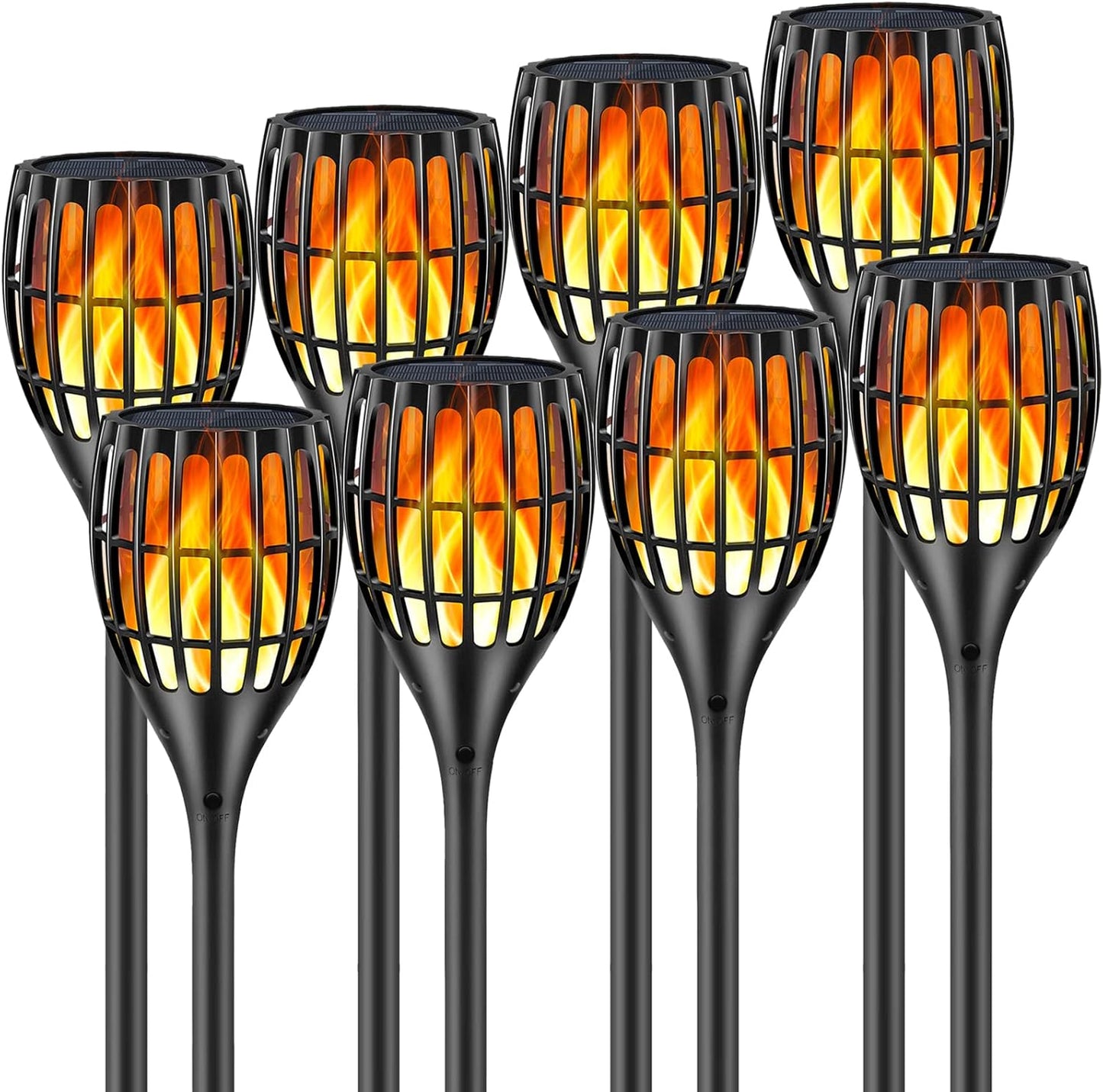 Solar Torch With Flickering Flame for Outdoor Garden Lighting