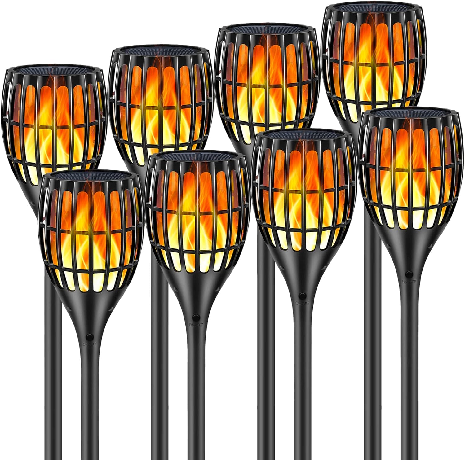 Solar Torch With Flickering Flame for Outdoor Garden Lighting