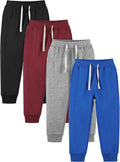 Resinta 3/4 Pack Toddler and Boys Fleece Lined Sweatpants - Warm