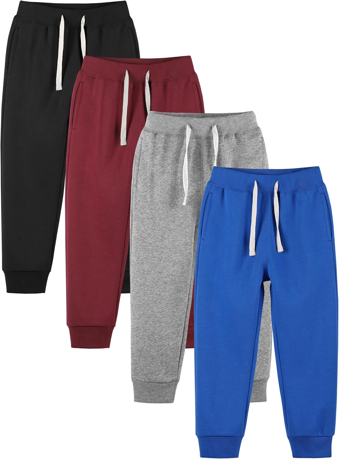 Boys Fleece Lined Sweatpants with Pockets for Active Kids