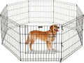 Puppy Playpen Foldable Metal Exercise Enclosure - Spacious Pet Fence