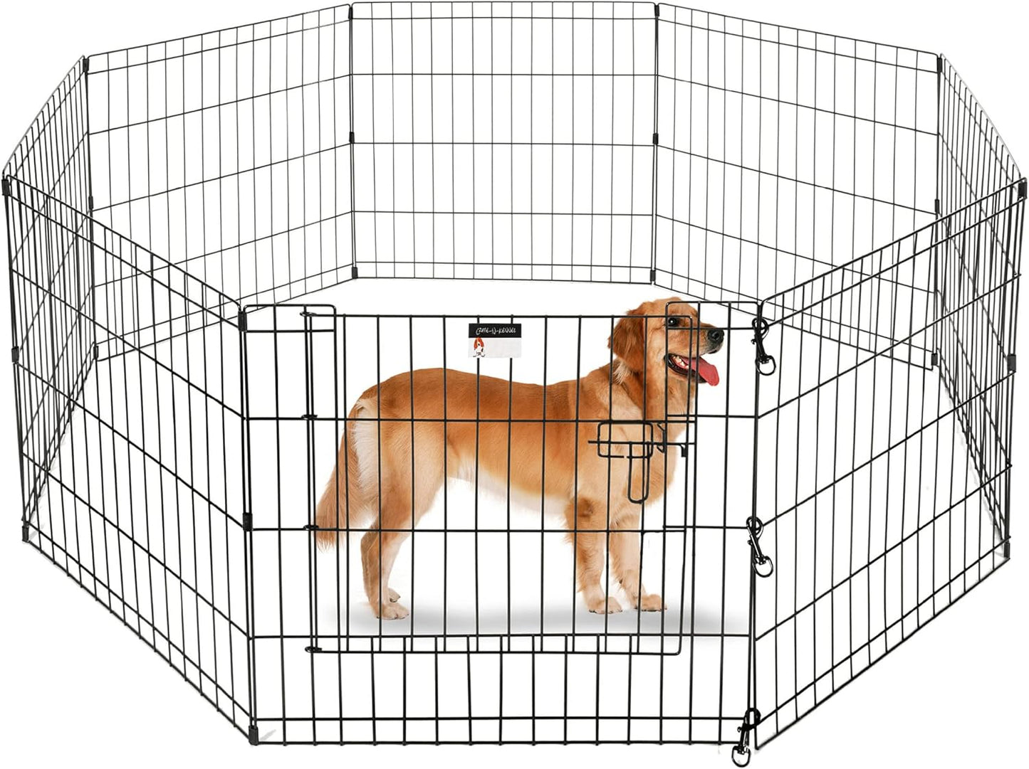 Puppy Playpen - Foldable Metal Exercise Enclosure for Pets