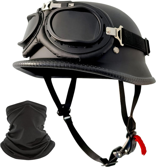 German Style Skull Cap Helmet for Men and Women - DOT Approved
