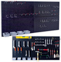 Wallmaster Pegboard Organizer Garage Storage - 48pcs Hooks Set
