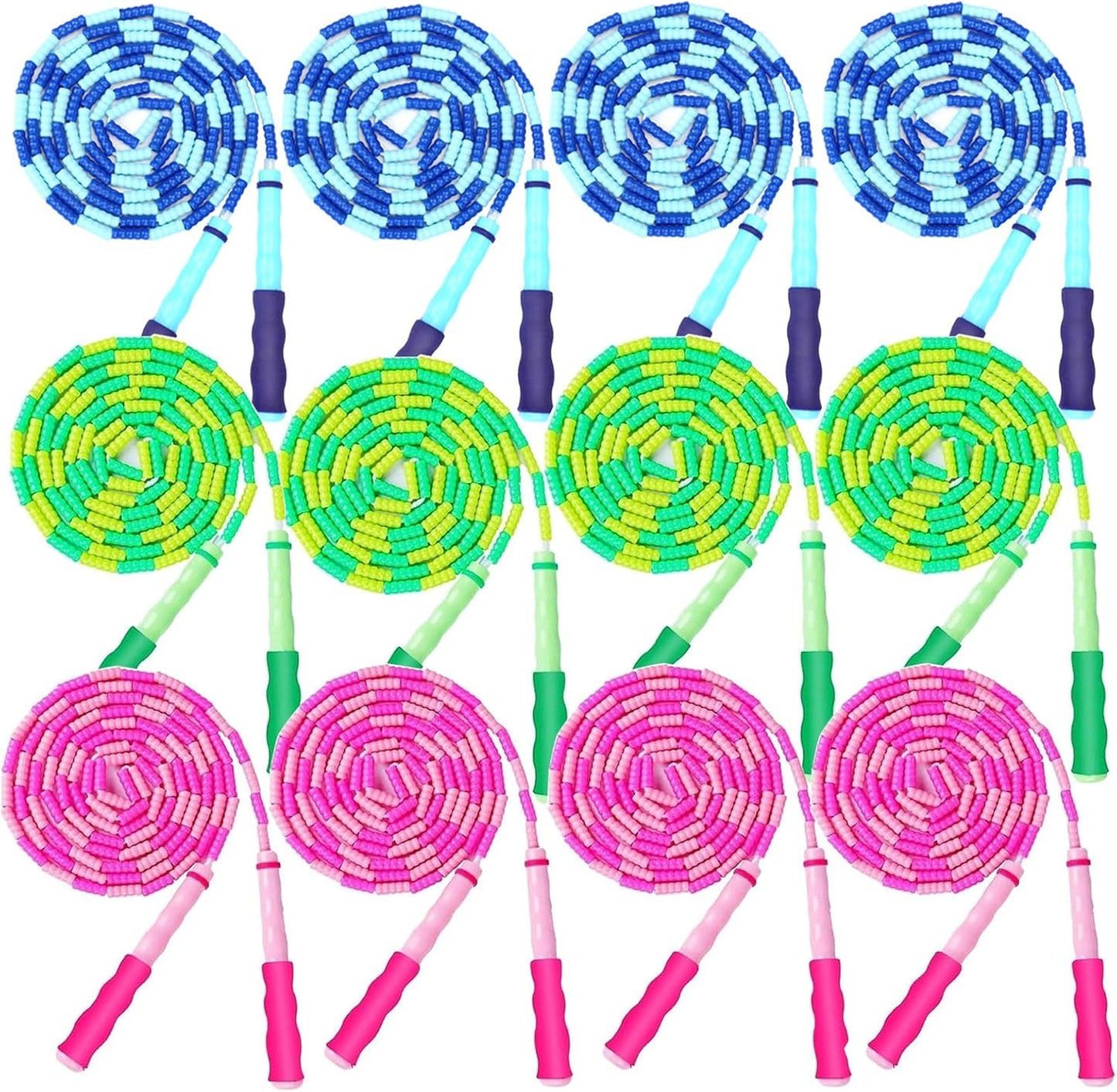 GRAWUN Jump Rope for Kids - Adjustable Soft Beaded Skipping Rope