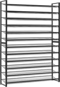 Shoe Rack Long Organizer 12-Tier Holds Up to 75 Pairs - Large Capacity