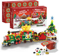 Advent Calendar 2025 Building Blocks Set with LED Light - 24-Day Train