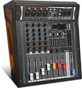 Audio Mixer 4 Channel DJ Mixer with USB Audio Interface - Compact