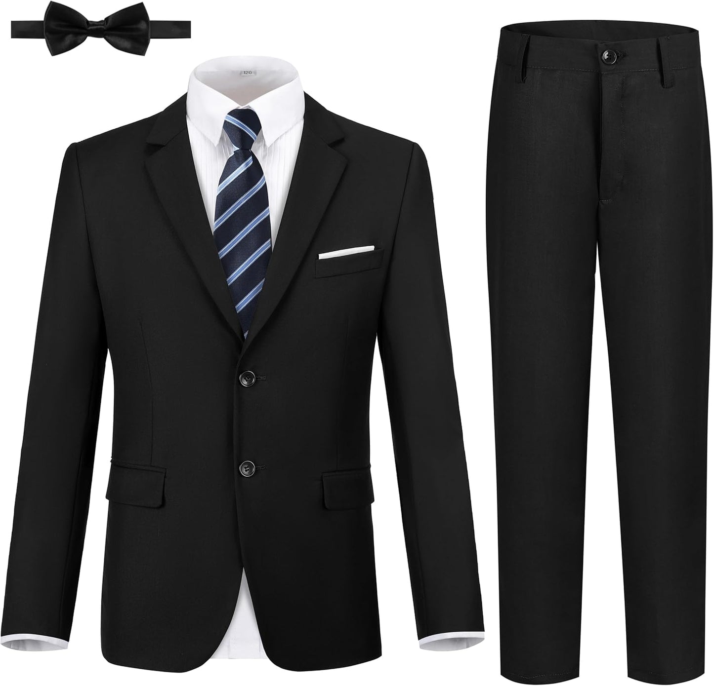 Boys Formal Suits Slim Fit 5 Piece Set for Weddings and Proms