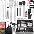 Complete Grill Set 40 Pc BBQ Accessories - Premium Stainless Steel