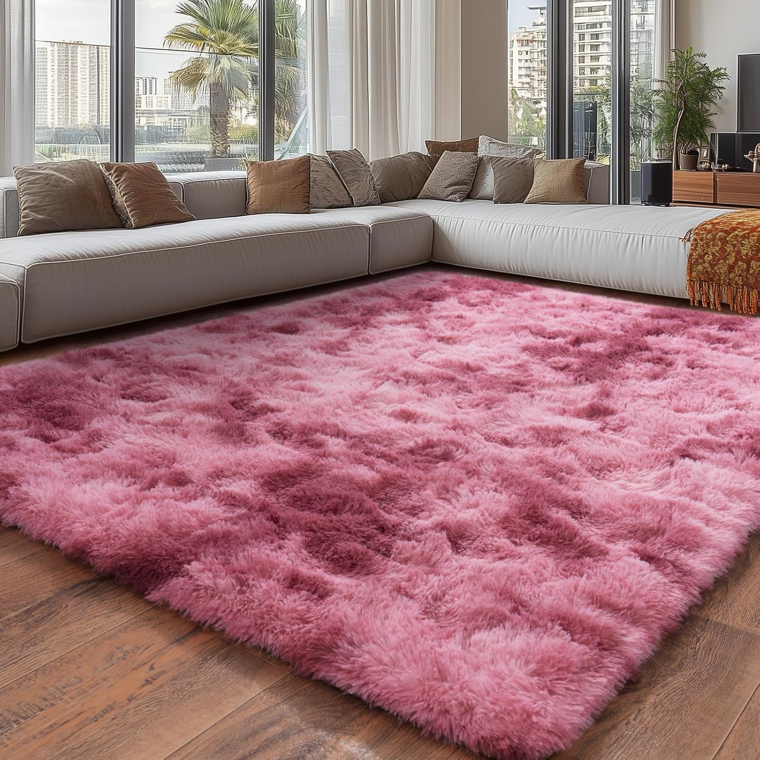 Fluffy Rugs for Living Room - Cozy Fuzzy Carpet for Kids
