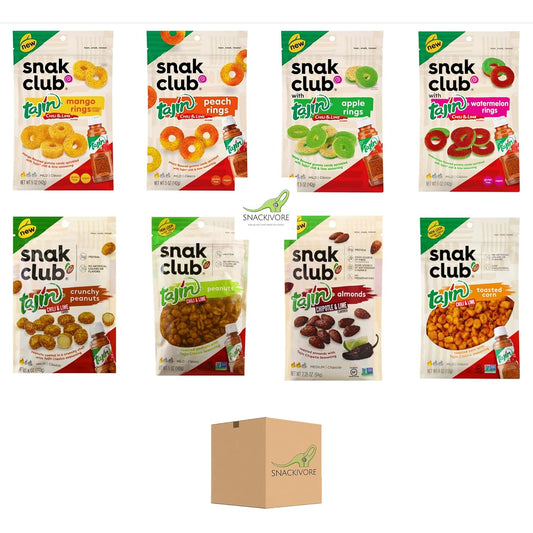 Snak Club Tajin Candy Mega Variety Pack with 8 Delicious Flavors