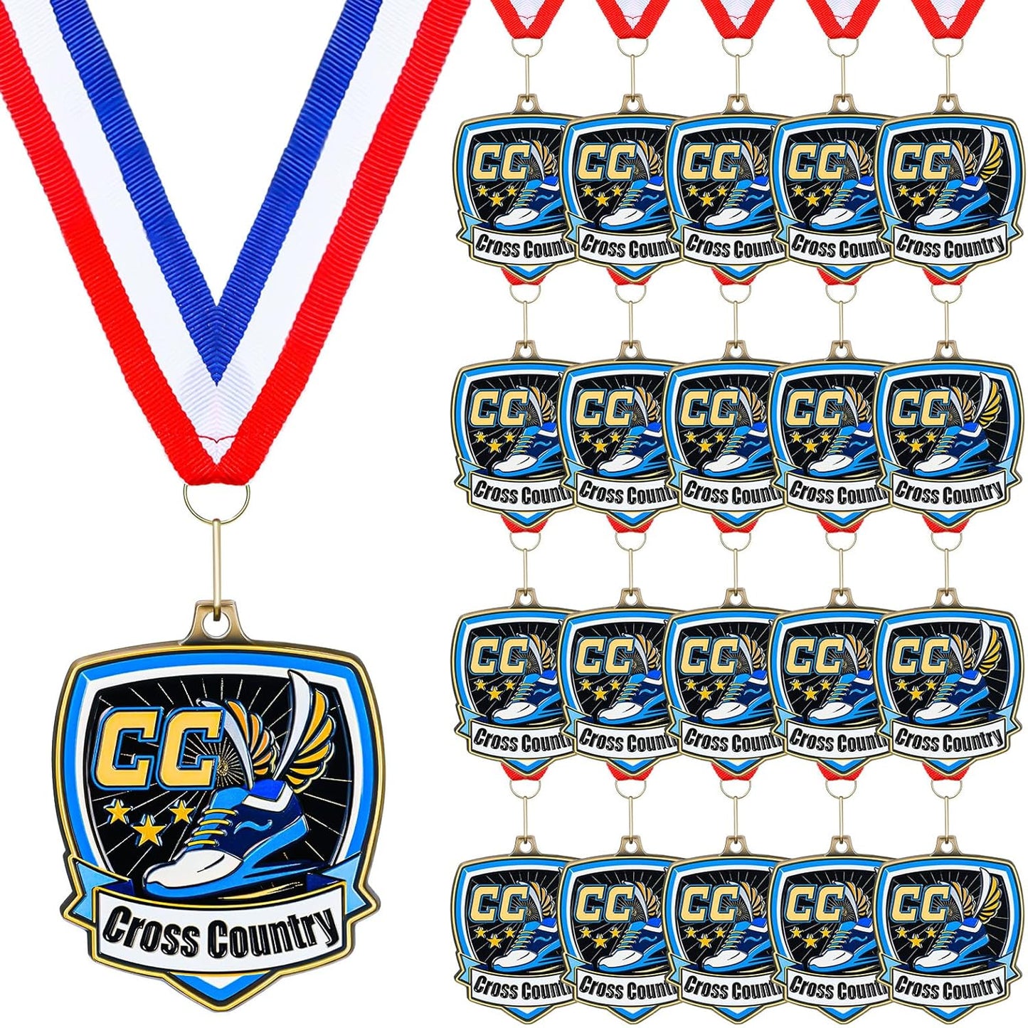 10/20/30/40 Pcs Award Medals Bulk for Sports Tournaments and Events