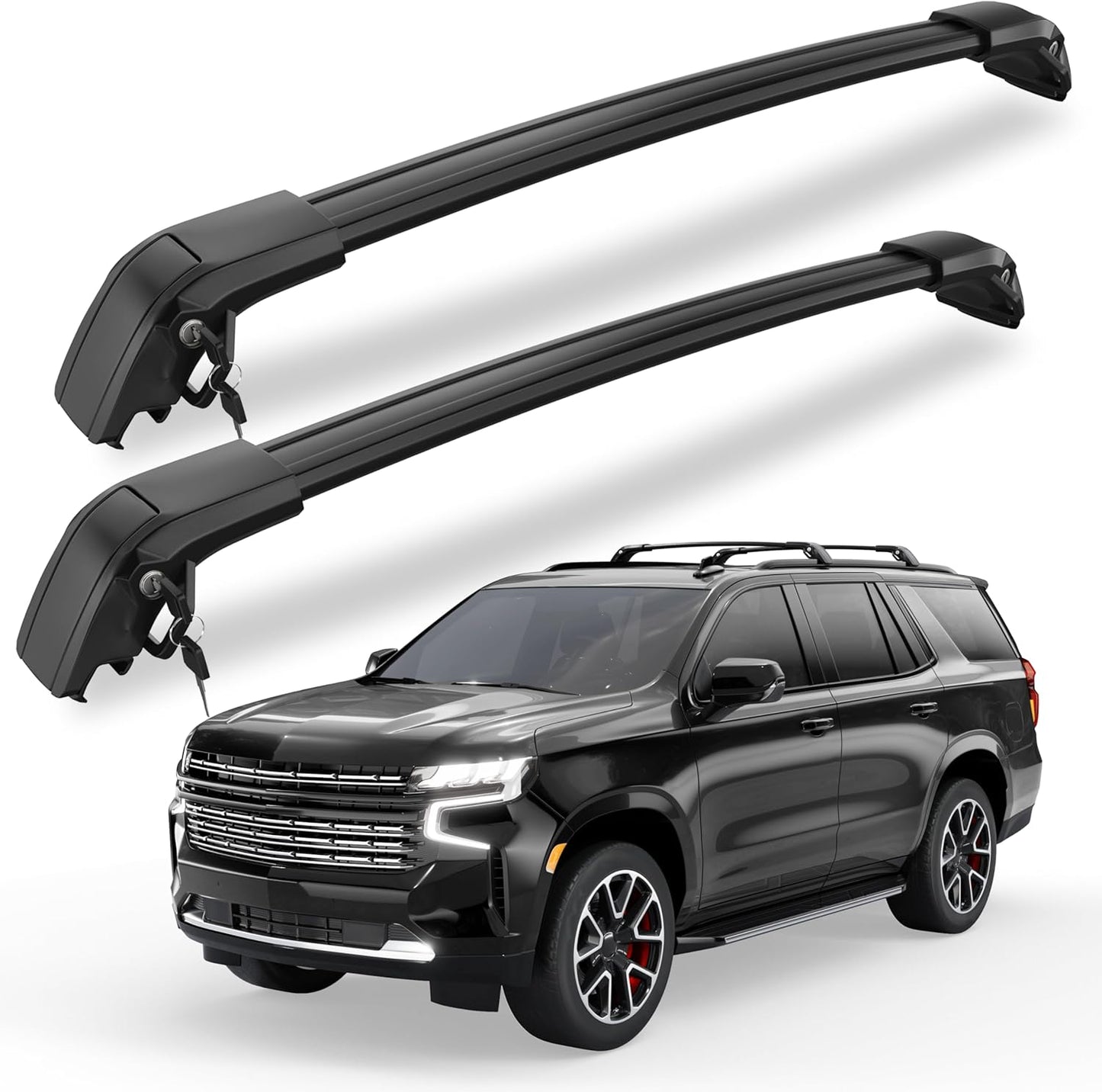 Lightweight Aluminum Cross Bars for Chevy/GMC SUVs