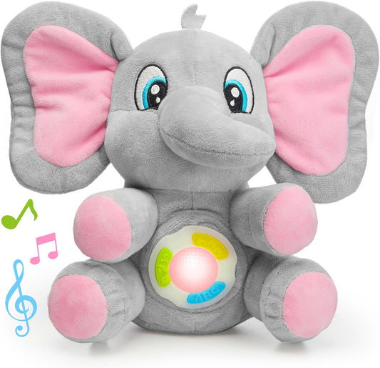Musical Elephant Baby Toy with Light & Sound - Perfect Gift!