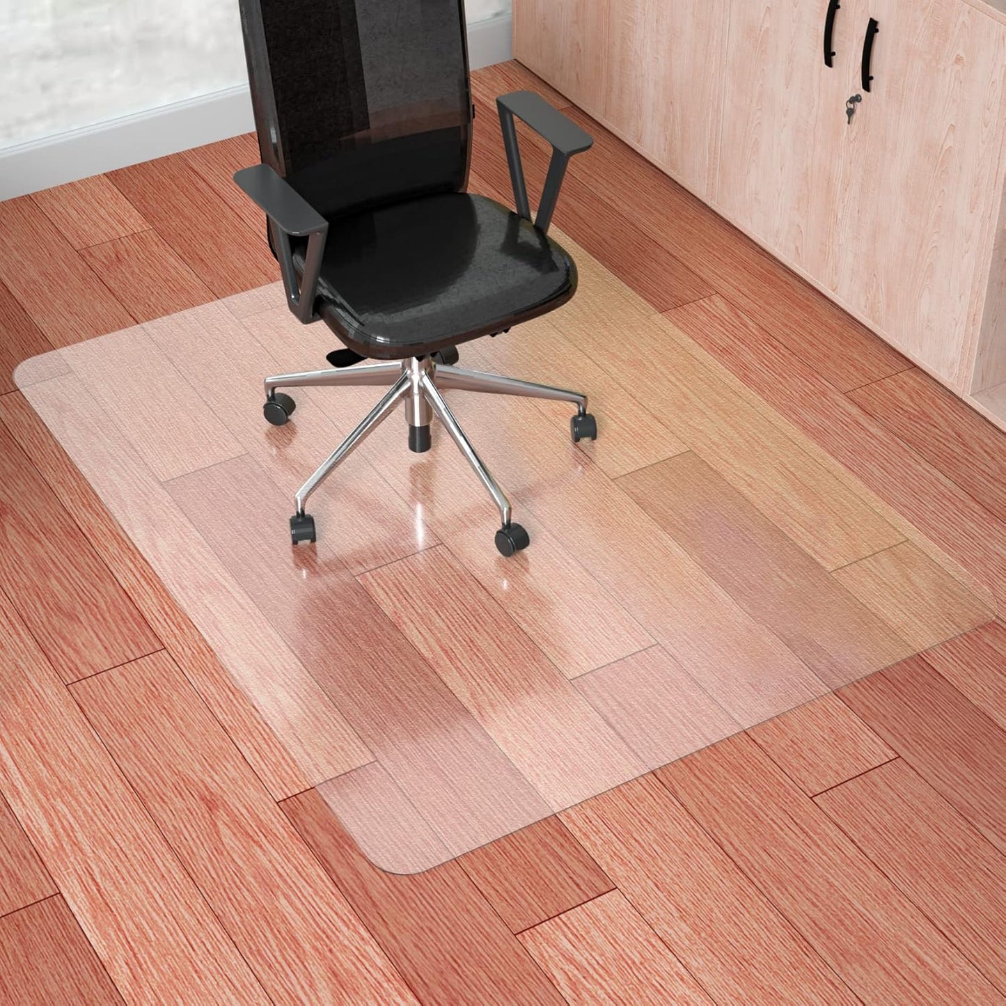 Hardwood Floor Protector Mat: Transparent 60 x 46 - Office & Home