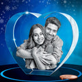 ArtPix 3D Crystal Photo Heart - Personalized Christmas Gift