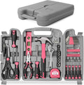 Hi-Spec 54pc Pink Home DIY Repair Tool Kit Set - Compact Essential Kit