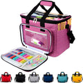 Knitting Bag for Yarn Storage Purple - High Capacity Tote Organizer