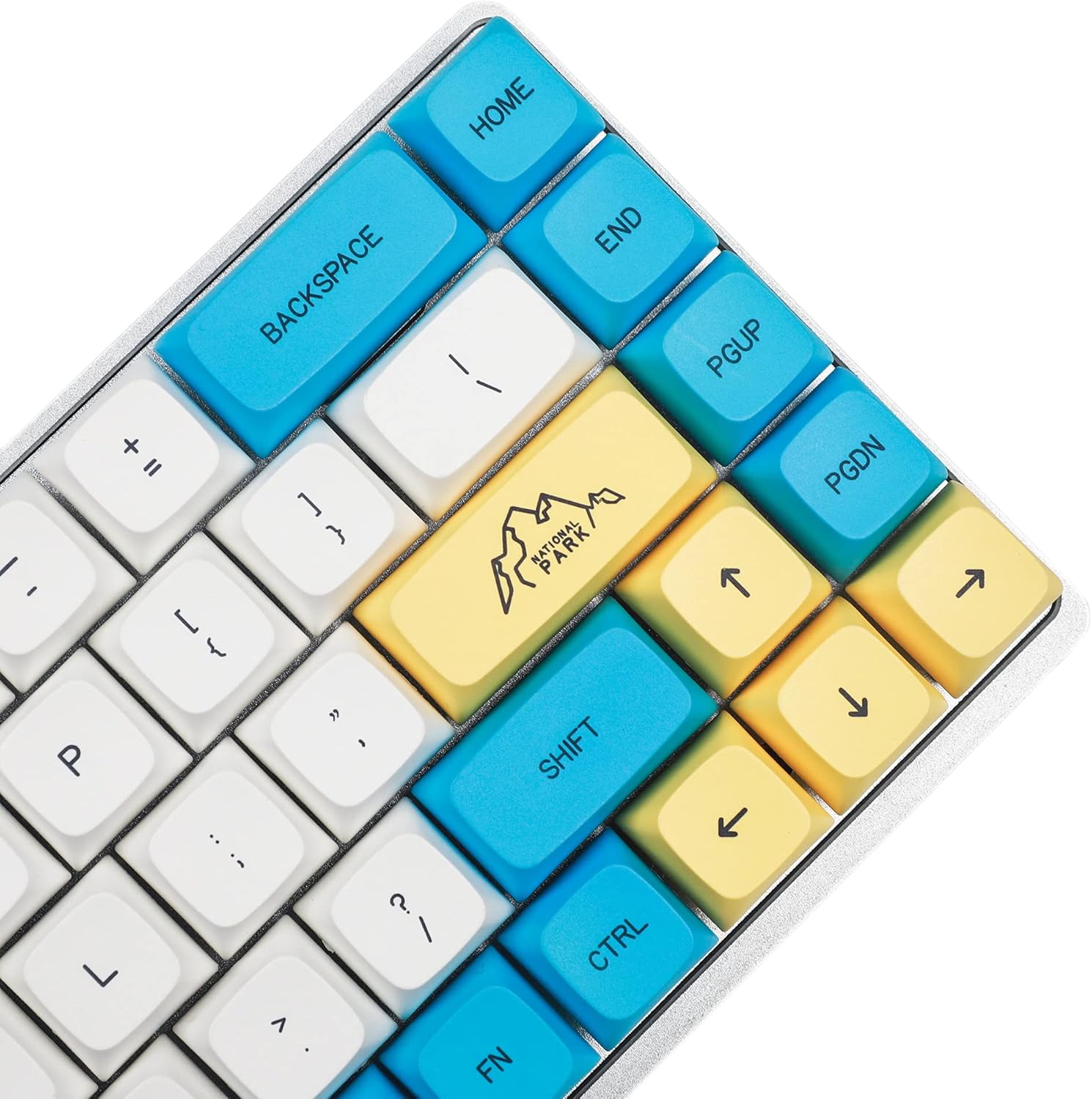 YMDK Dye Sub ZDA Keycaps for MX Keyboards - Durable PBT Set