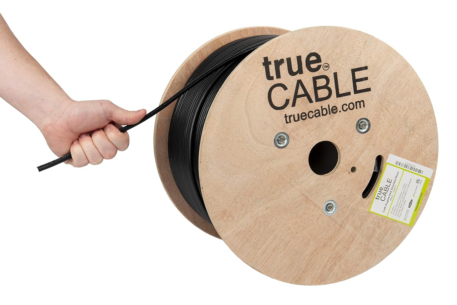 TRUE CABLE Cat6A Shielded Riser Ethernet Cable for High-Speed Needs