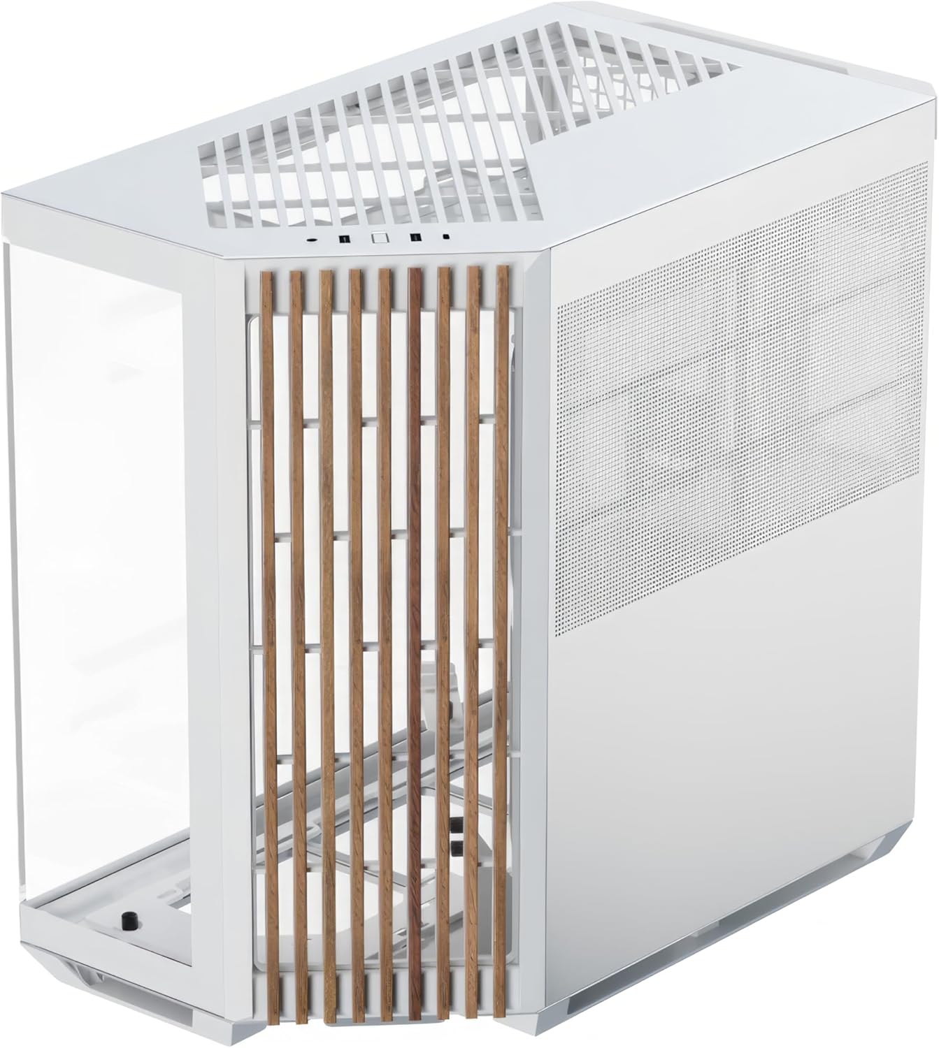 V1 Dual-Chamber ATX Mid-Tower Case with Panoramic Glass Design