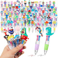 80 Pcs Fun Pens Bulk 4 in 1 Cute Kawaii Mini Ballpoint Pens