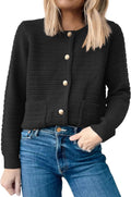 Womens Cardigan Sweater Long Sleeve Button Down - Cozy Chic Layer