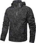 Men's Lightweight Waterproof Rain Jacket - Travel Ready Hooded Coat