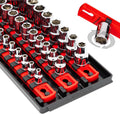 Socket Boss 18-Inch Premium 3-Rail Multi-Drive Socket Organizer