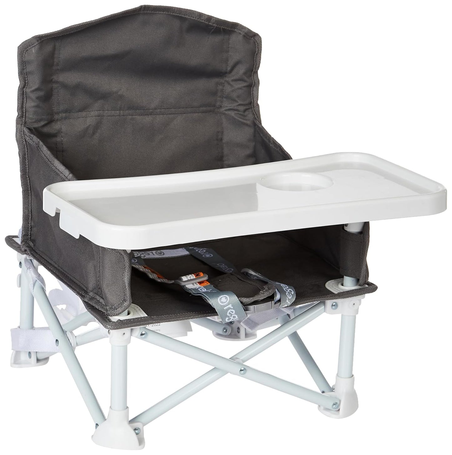 Regalo 2-in-1 Booster Seat & Activity Chair - Bonus Tray Set, Gray