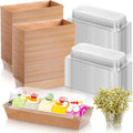 Sunnyray 200 Paper Charcuterie Sandwich Box Set with Picks