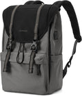 Flap Vintage Laptop Backpack - Lightweight Water-Resistant Daypack