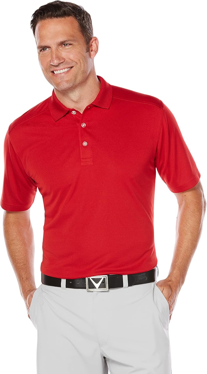 Callaway Men's Short Sleeve Golf Polo with Sun Protection