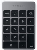 Space Gray Slim Bluetooth Number Pad - 18-Key Rechargeable Numpad