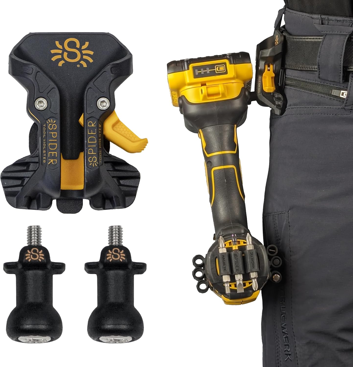 Spider Tool Holster for Power Drill, Driver, and Multitool Use