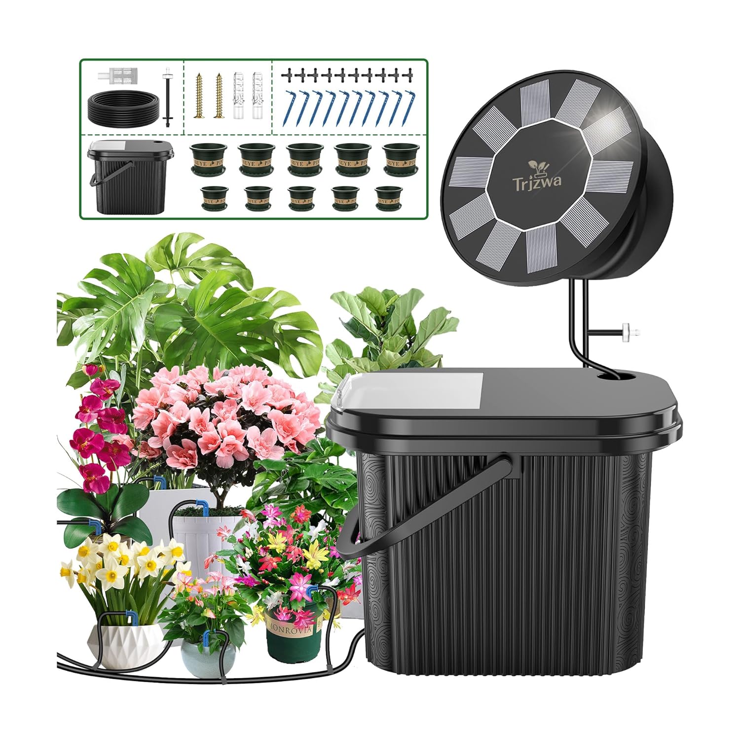 Solar Drip Irrigation System Kit for Effortless Plant Care