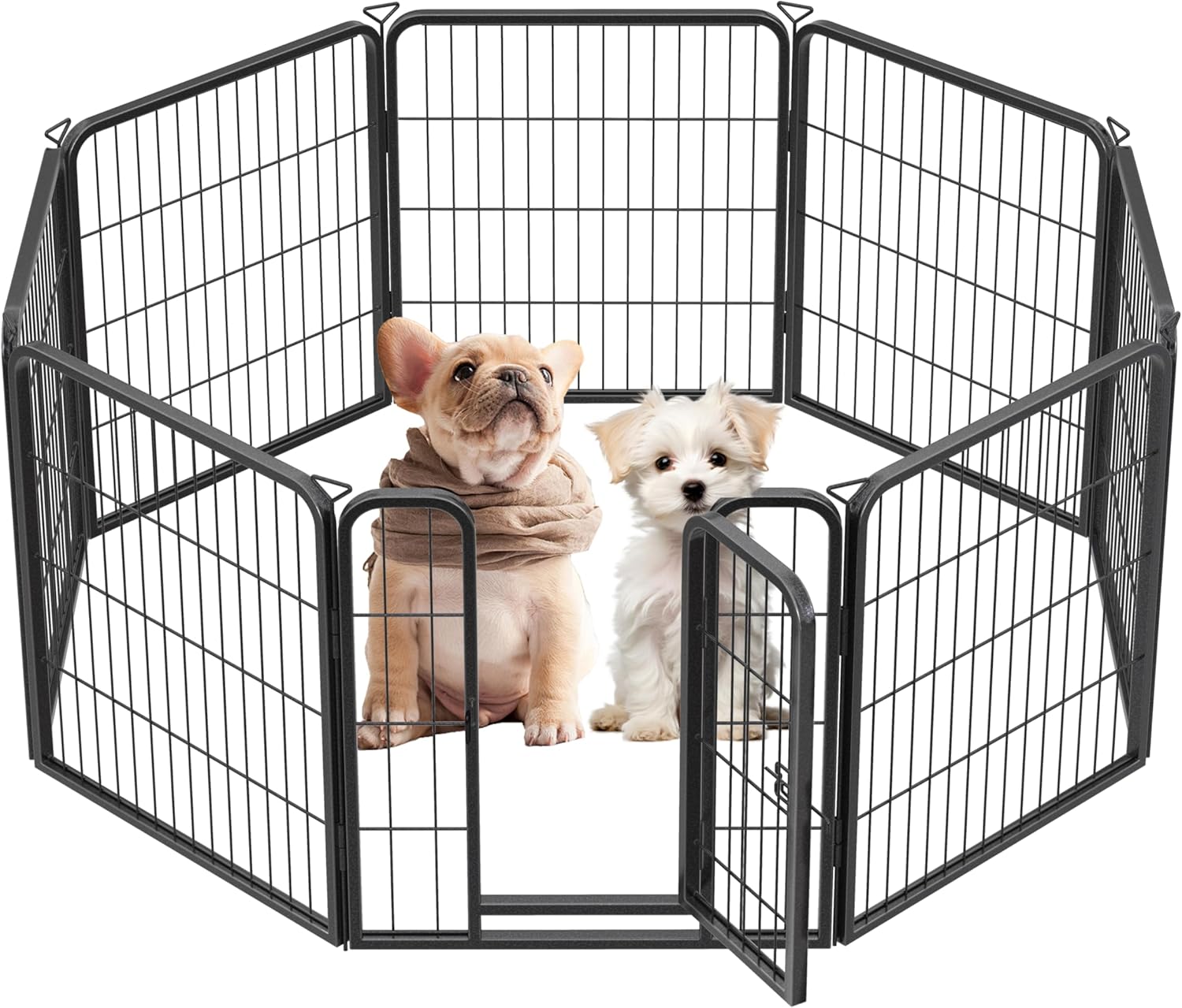 Dog Playpen for Indoor/Outdoor Use - Heavy Duty 24 Inch Panels