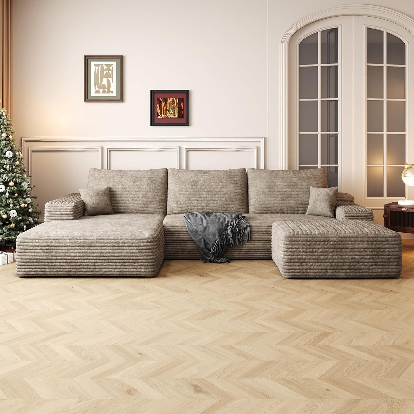 108in Modular Sectional Sofa for Living Room with Chaise