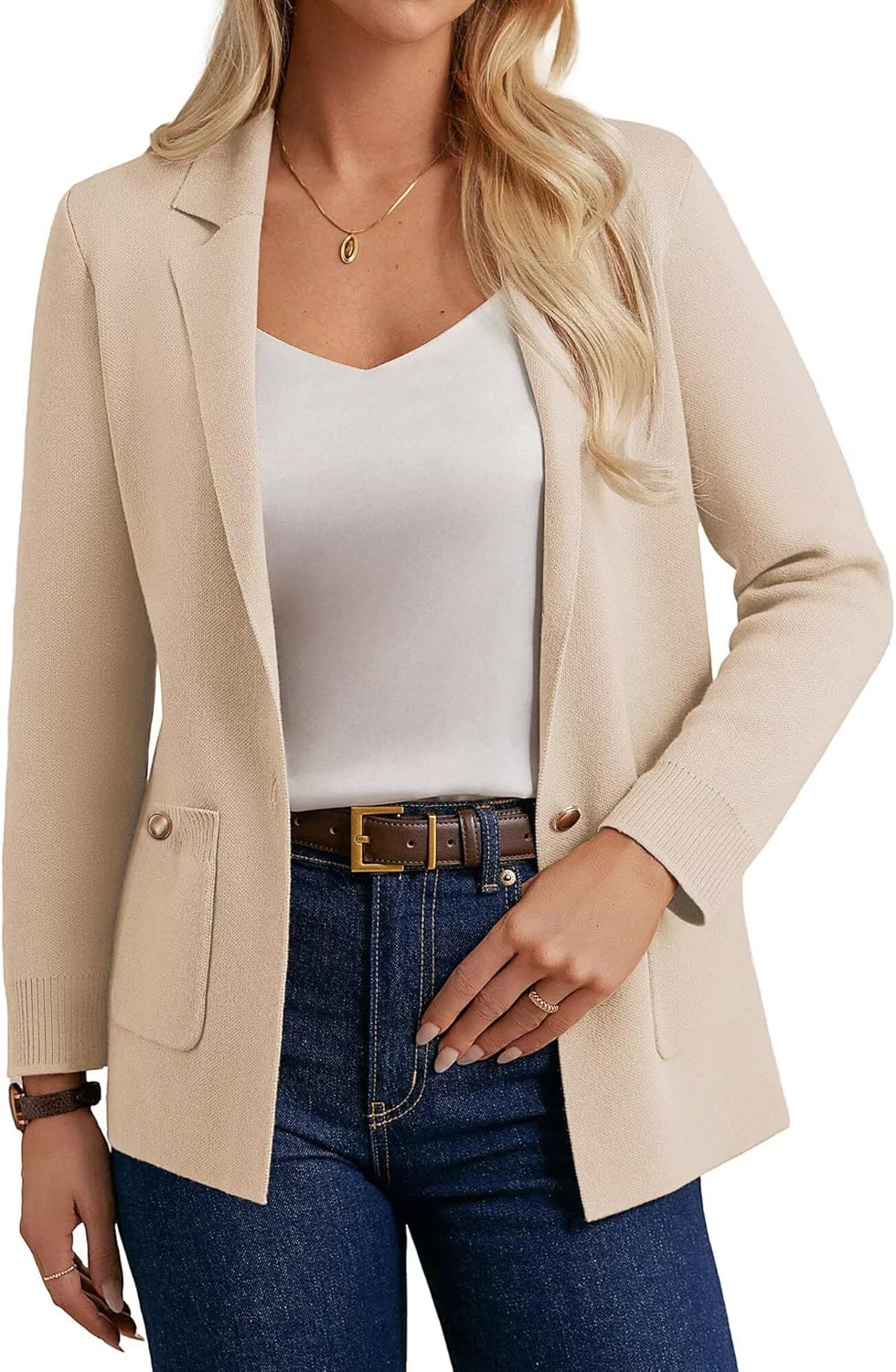 GRACE KARIN Women Sweater Blazers for Business Casual Style