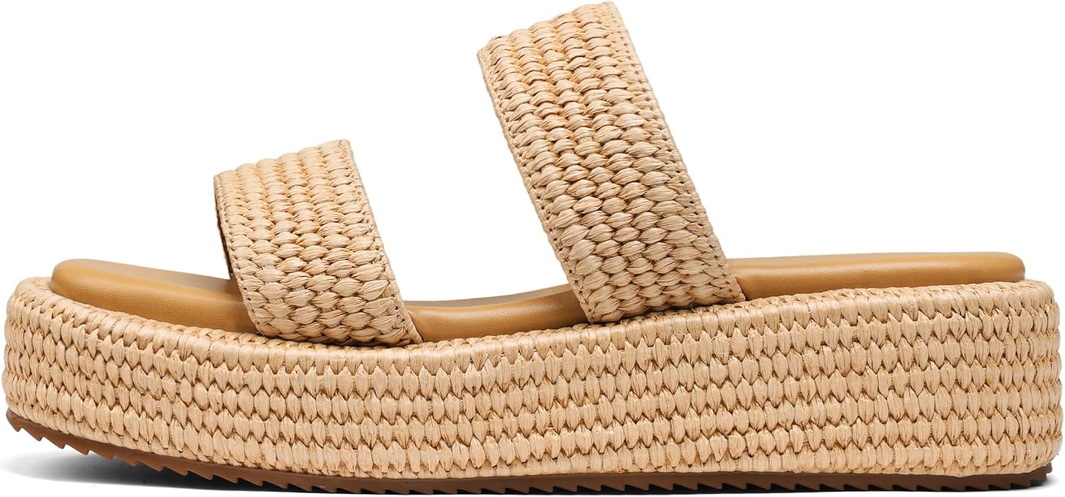Platform Slip on Espadrille Sandals for Women - Stylish Wedges